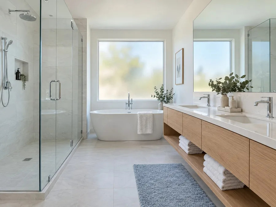Spotless bright bathroom